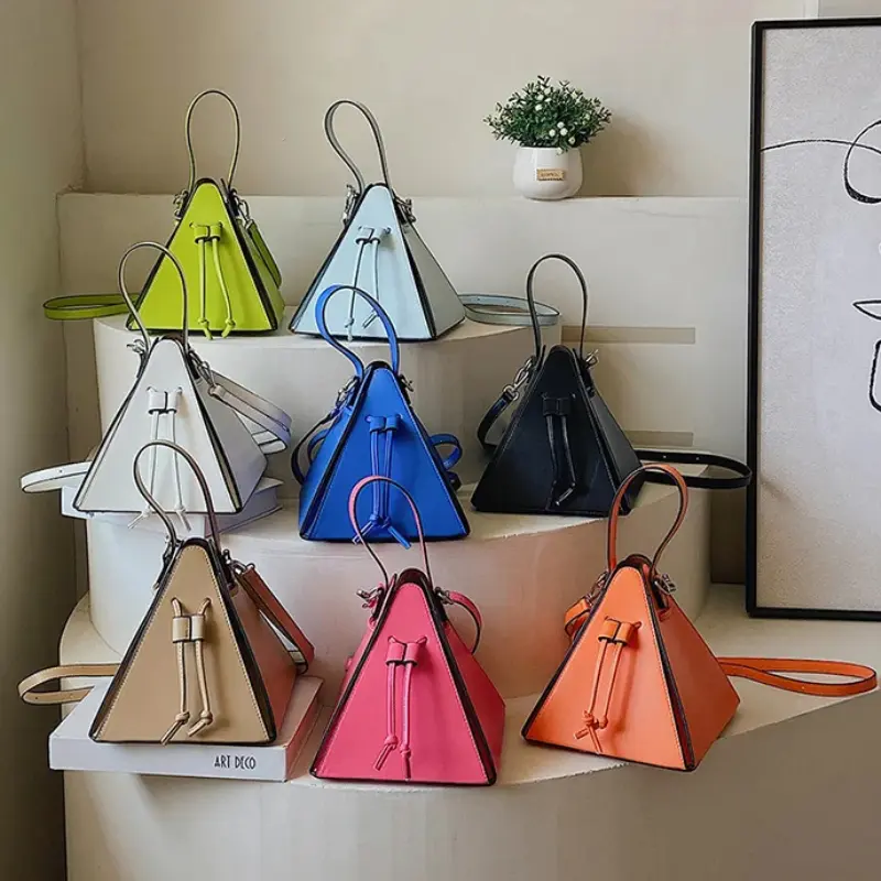 Fashion Ladies Shoulder Bags Handbag Sense of Luxury Women Bags High Quality Leather Crossbody Bag Designer Female Triangle Bags