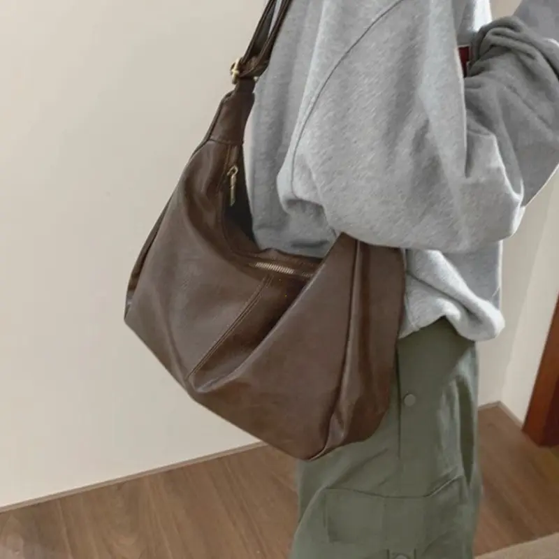 Maillard Retro Shoulder Bag Women 2025 New Trendy South Korean Tote Bag All-Match Large Capacity Shoulder Bag Handbag for Women