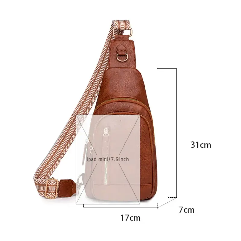 Women Bag Fashion Sling Bag for Woman High Quality PU Leather Pack Crossbody Chest Bolsa Feminina Sacs À Main Shoulder Messenger