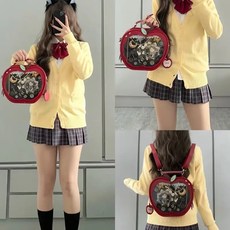 New Girl Harajuku Niche Design Apple Crossbody Bag Handbag Sweet Style Cute Ulzzang Ita Bag Y2K Backpack Preppy Style ItaBag