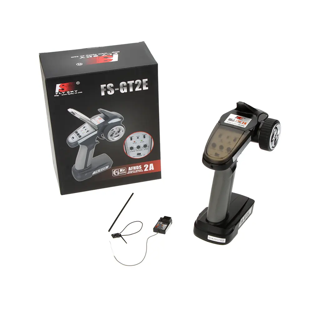 Flysky FS-GT2E AFHDS 2A 2.4ghz 2CH Radio System for RC Car Boat with FS-A3 Receiver