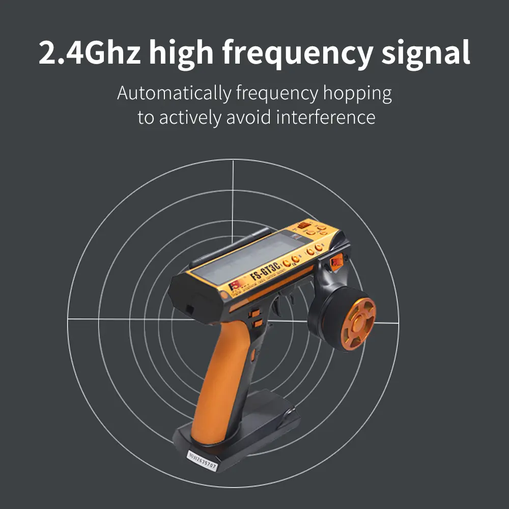 Flysky FS-GT3C 2.4Ghz 3CH Remote Controller LCD Radio Transmitter with FS-GR3E Receiver for RC Car Truck Crawler Boa