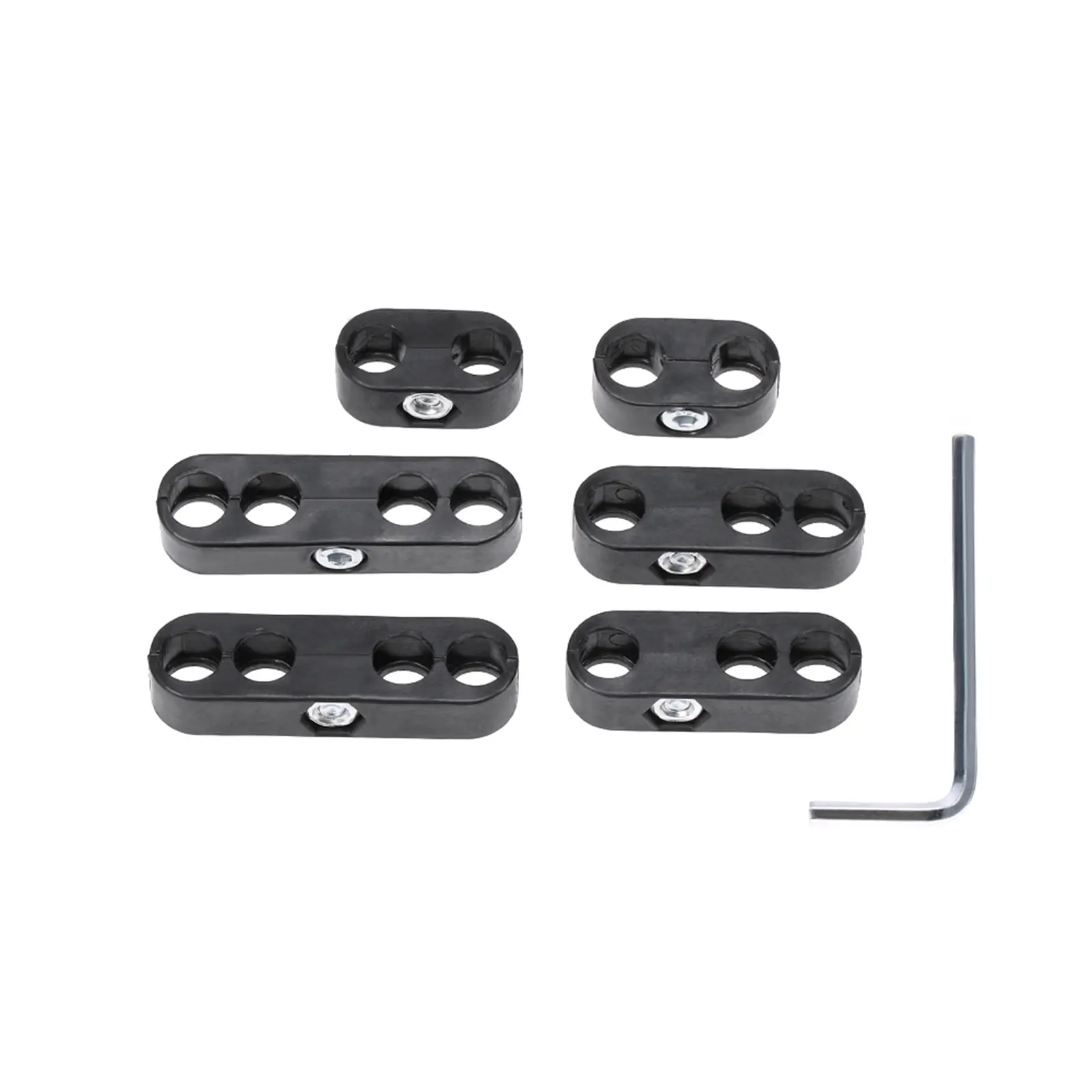 7mm 8mm Spark Plug Wire Separators Dividers Looms for Chevy for Ford & Mopar 4/3/2-wire Separators w/ Allen Wrench Separator Kit