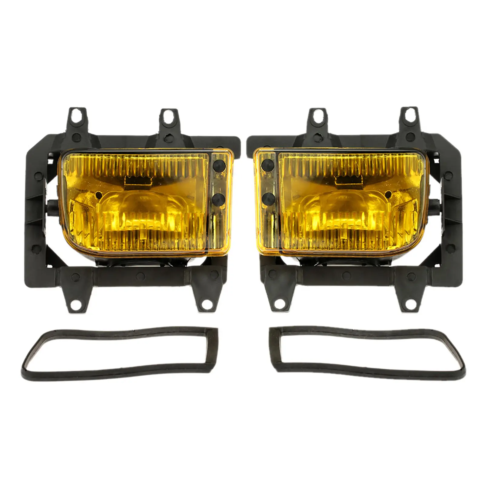 Pair of Left & Right Front Fog Light Transparent Plastic Lens Kit for BMW E30 3-Series 1985-1993