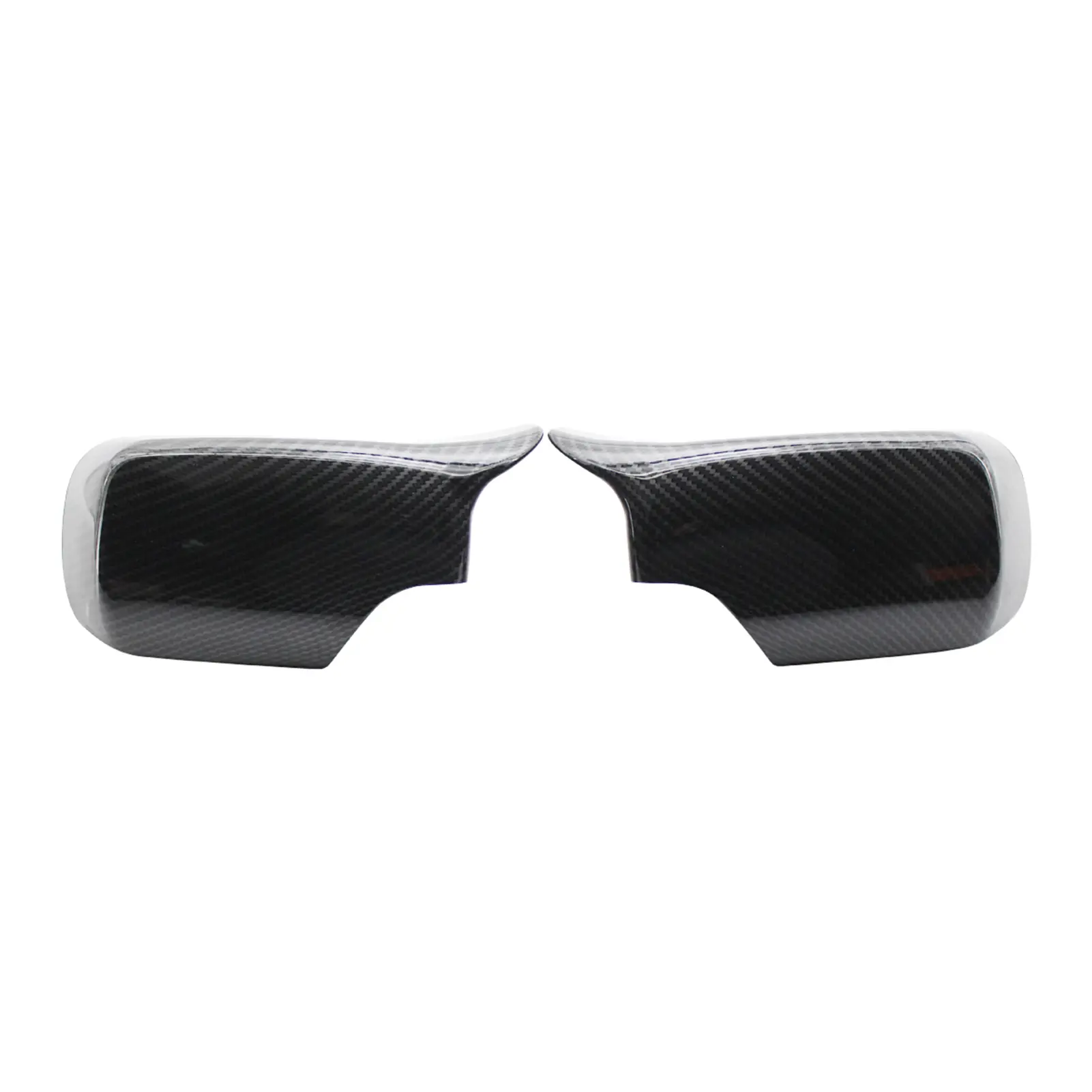 Side Door Mirror Cover Cap L&R Wing Door Rearview Mirror Covers Replacement for BMW E46 1998-2005