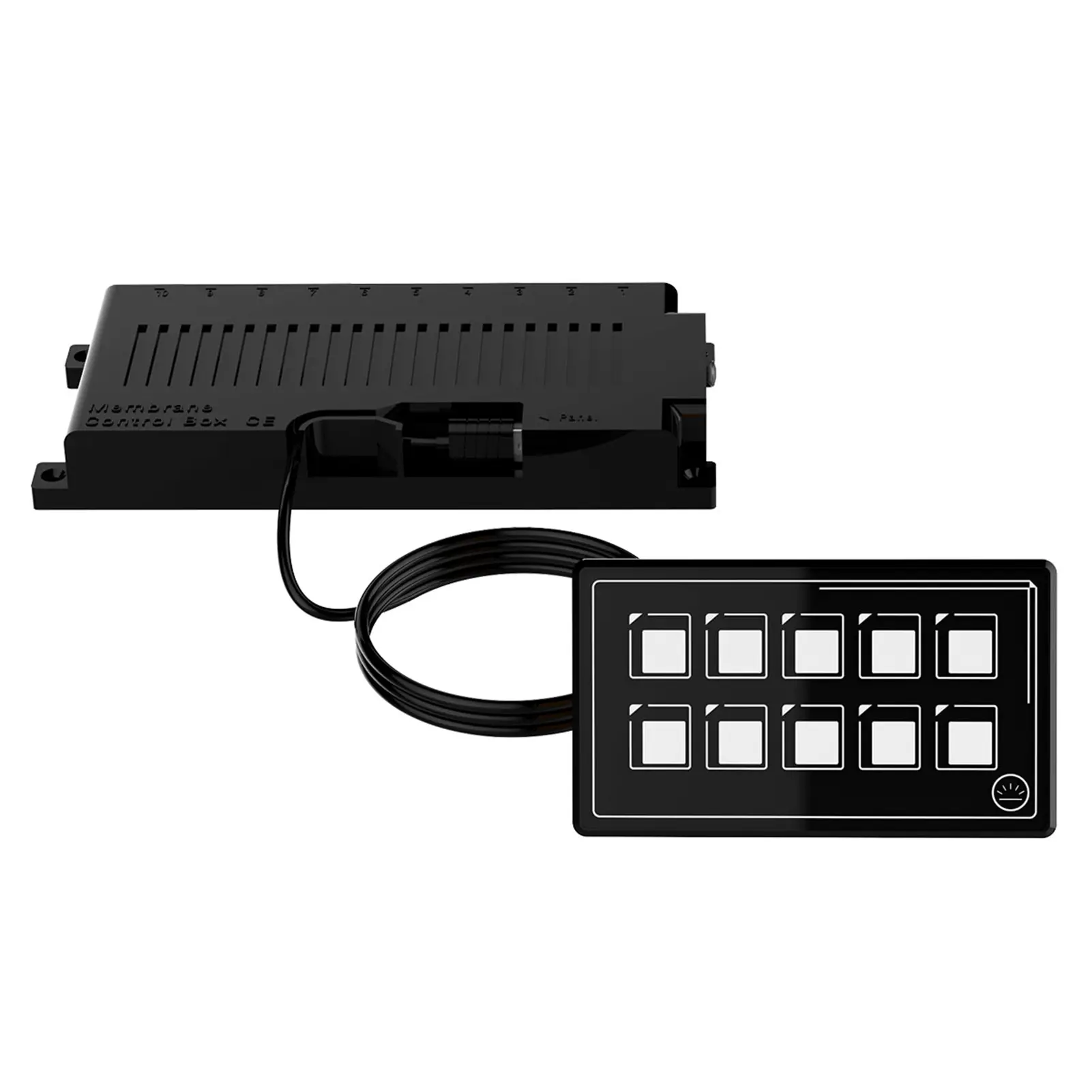 Car Universal 10P Membrane Control Switch Panel with Backlight Module LED Touch Electronic Accessories PPTC IP67 Waterproof