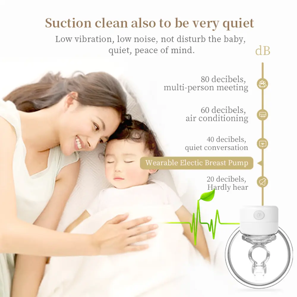 2/1pcs S12 Wearable Electric Breast Pump Silent Invisible Hands Free Breast Pump Comfort Milk Collector Milk Puller BPA-free