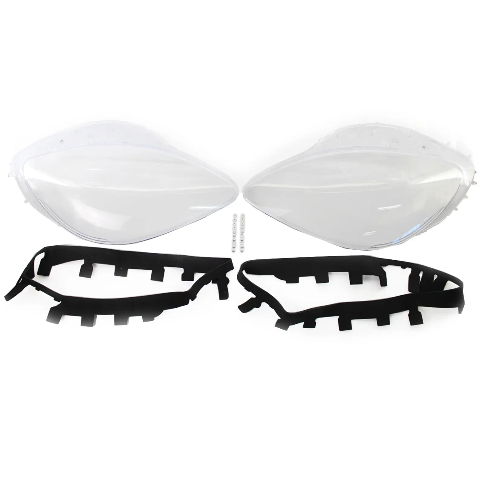 Headlight Lens Cover Headlamp Lens Plastic Shell Cover Headlight Assembly Replacement for Corvette C6 2005-2013