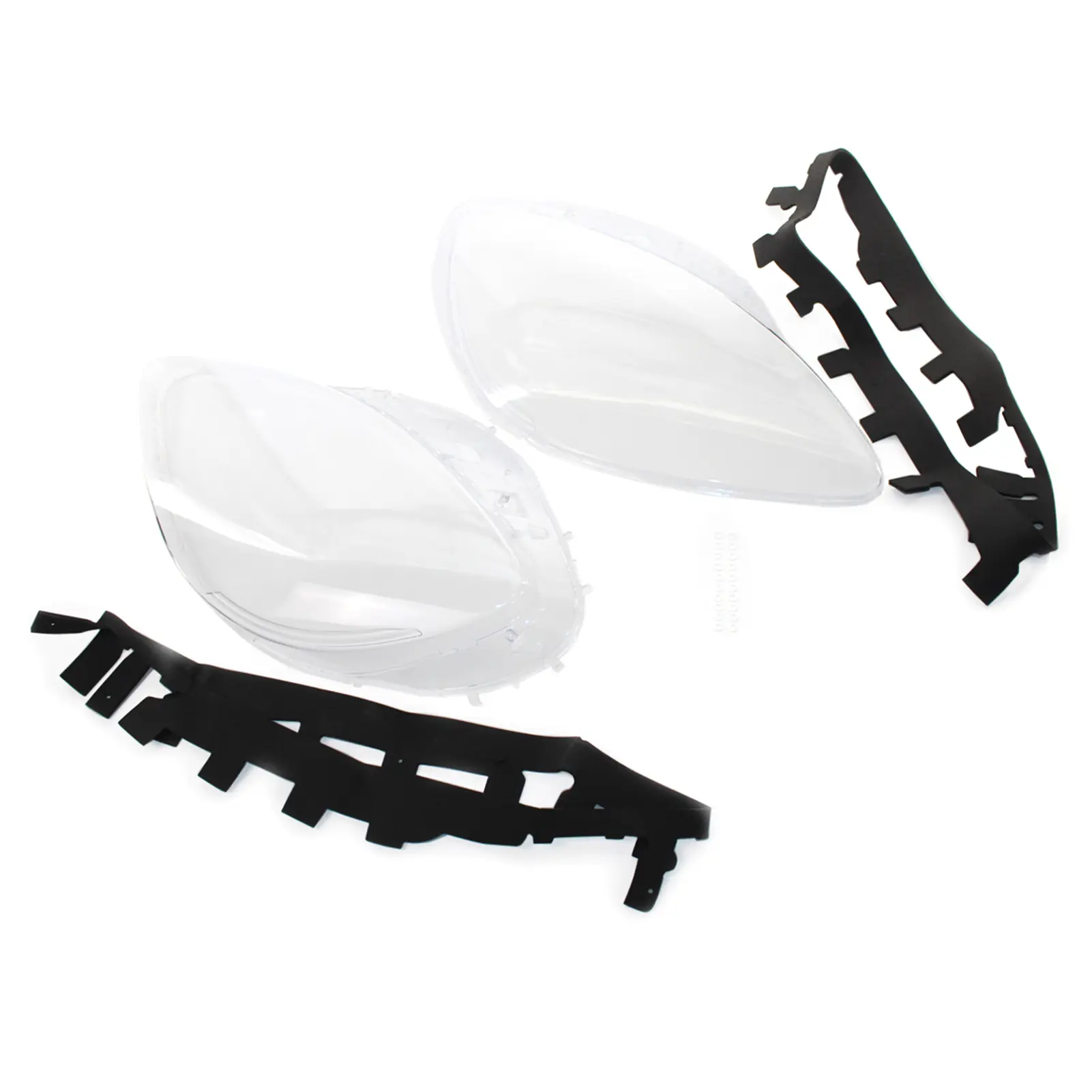 Headlight Lens Cover Headlamp Lens Plastic Shell Cover Headlight Assembly Replacement for Corvette C6 2005-2013