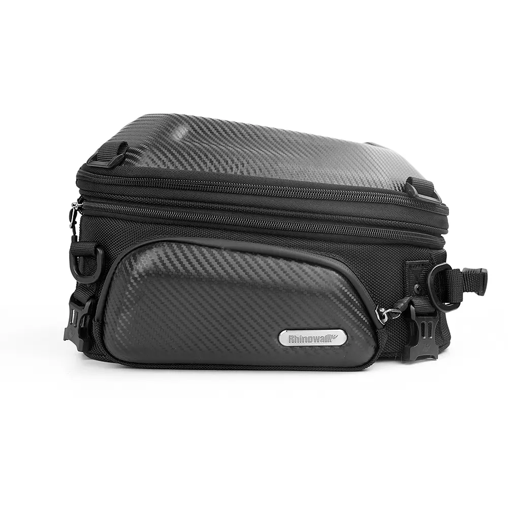 Expandable Motorcycle Rearseat Bag 12-18L Large Capacity Motorcycle Bag Universal Motorcycle Riding Rear Bag Motorcycle Tools