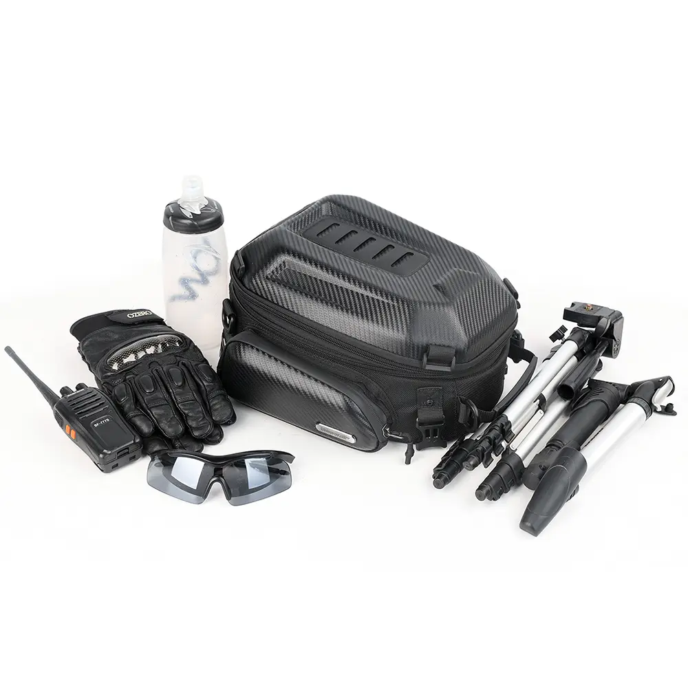 Expandable Motorcycle Rearseat Bag 12-18L Large Capacity Motorcycle Bag Universal Motorcycle Riding Rear Bag Motorcycle Tools