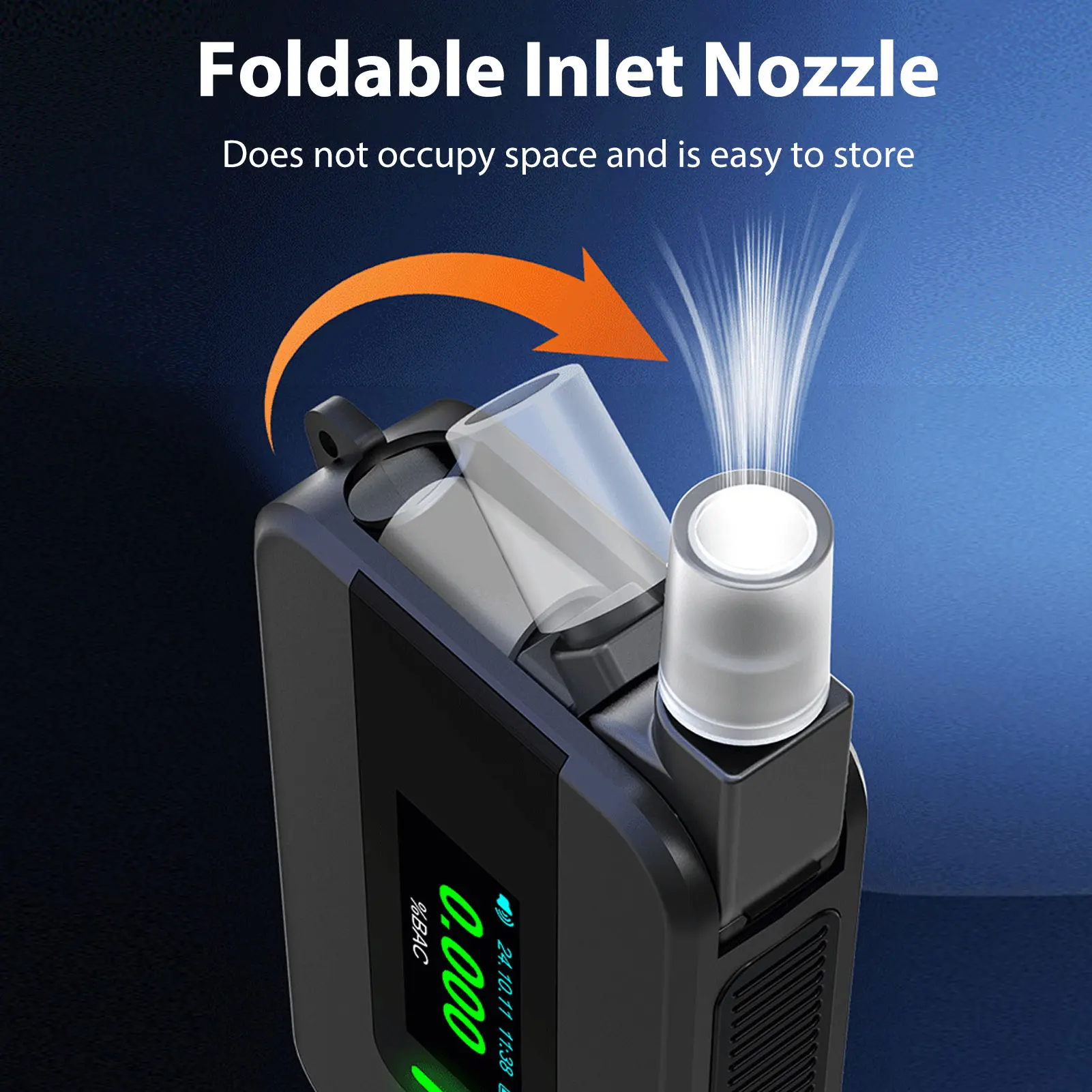 Alcohol Tester Portable Alcohol Tester Professional Portable Alcohol Tester High Accuracy Sensor Voice Prompt for Driving Safety