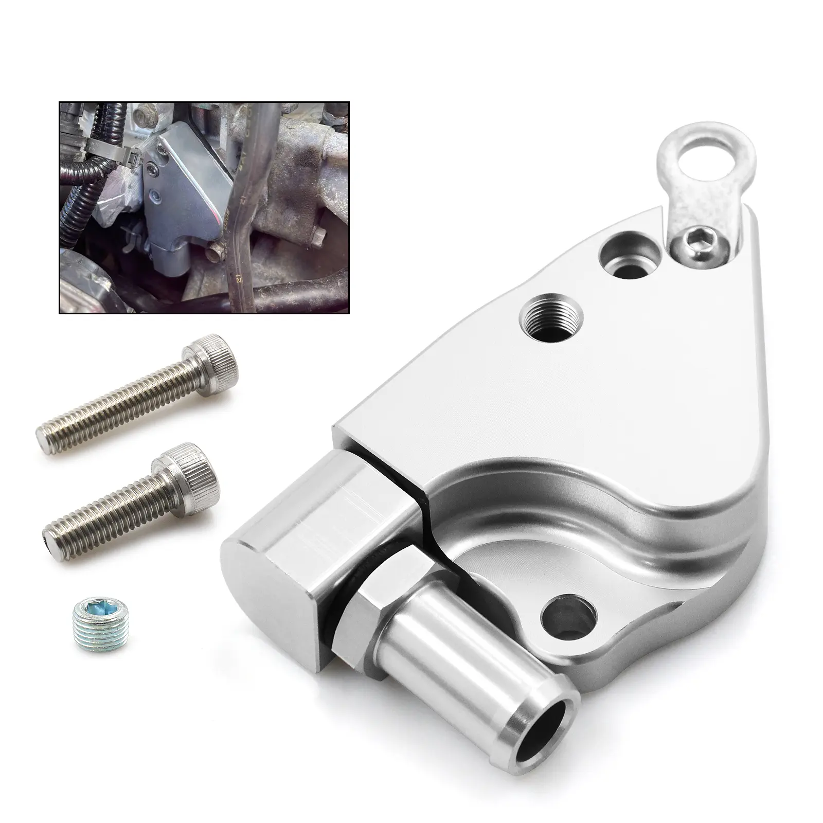 K Series Swap Intake Manifold Coolant Adapter Plate Replacement for Honda Acura K20 K24