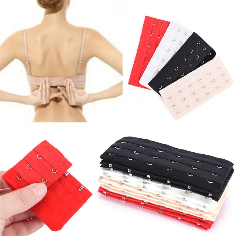 3pcs Bra Extenders Strap Buckle Extension  3Rows 6 Hooks Clasp Straps Women Bra Strap Extender Sewing Tool Intimates Accessories