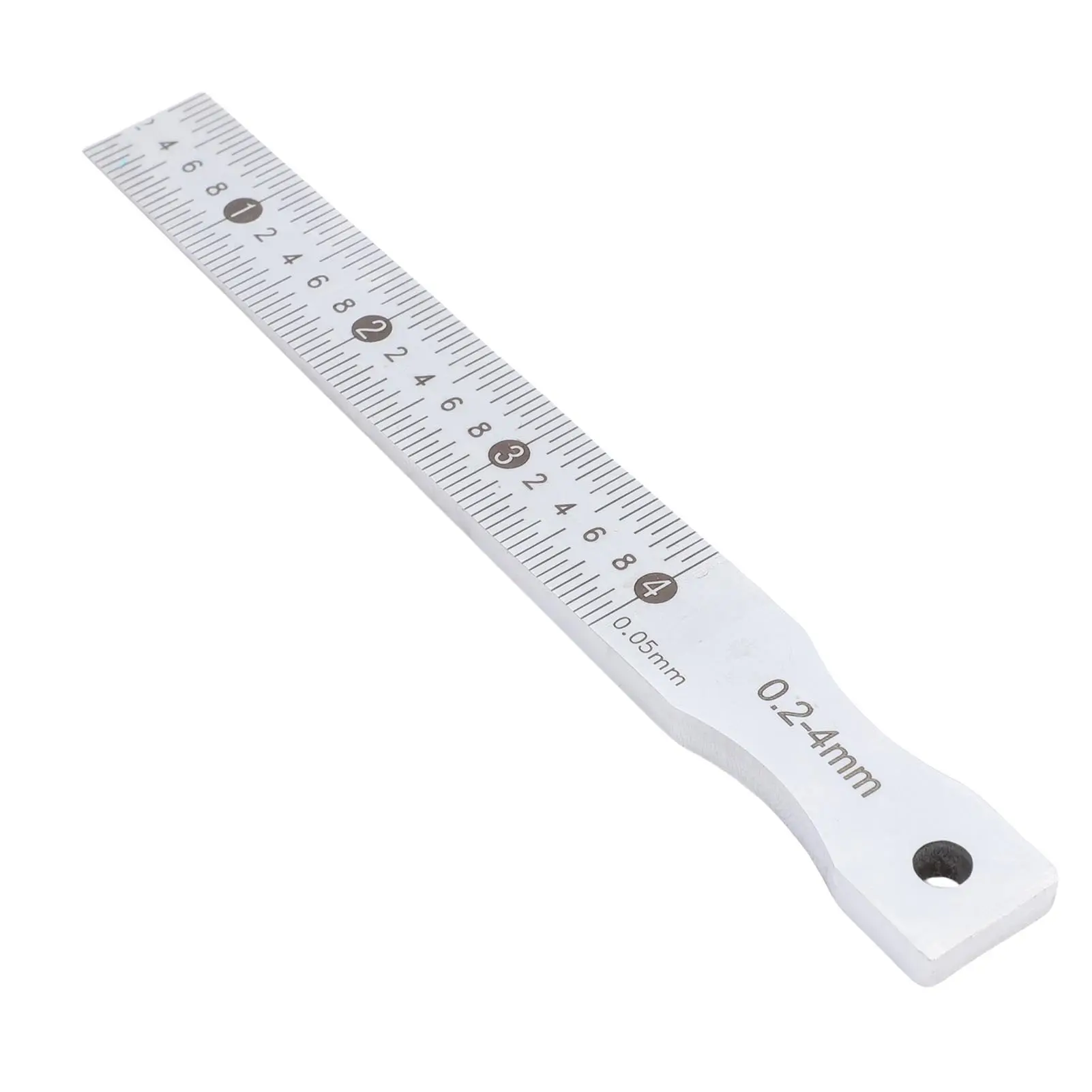 Stainless Steel Gap Gage 0.2-4mm Range 0.05mm Accuracy Multifunctional Taper Gage for Construction Railroads Welding Feeler Gage