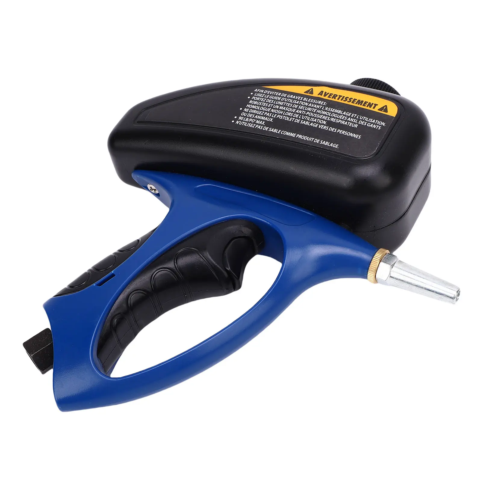 Sand Blasting Gun 90PSI 510ml Capacity ZG1/4 Connector Adjustable Ergonomic Design Portable Sandblasting Gun Sand Blasting Gun