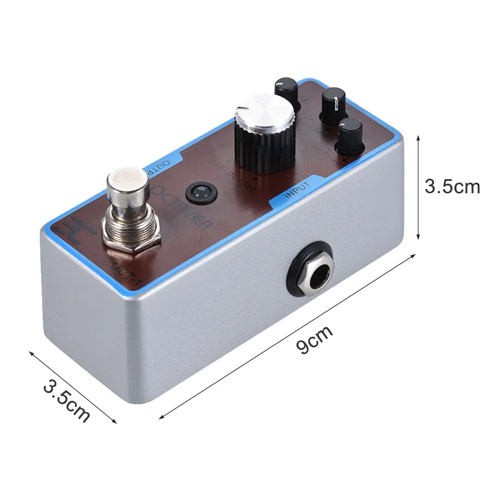 ENO EX OCT-1 OCTAVE Mini Octave Guitar Effect Pedal True Bypass Full Metal Shell for Electric Guitar Bass Parts & Accessories