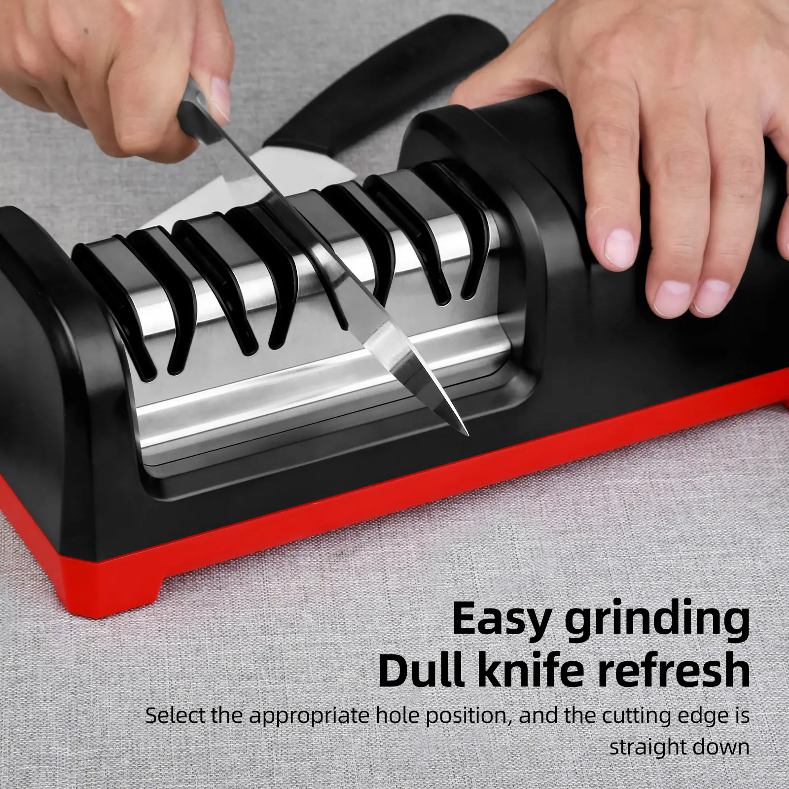 TAIDEA TG2102 4 Stage Electric Knife Sharpener 20-Degree Grinding Edge Knife Sharpener with Sharpening Polishing for Kitchen