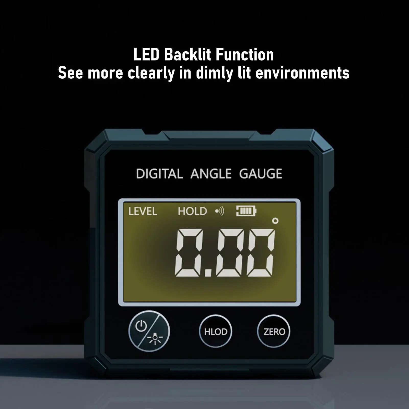 Digital Inclinometer Digital Level and Angle Finder 4 Sided Strong Magnet Aluminum Alloy Casing IP54 Water Proof for Miter Saw