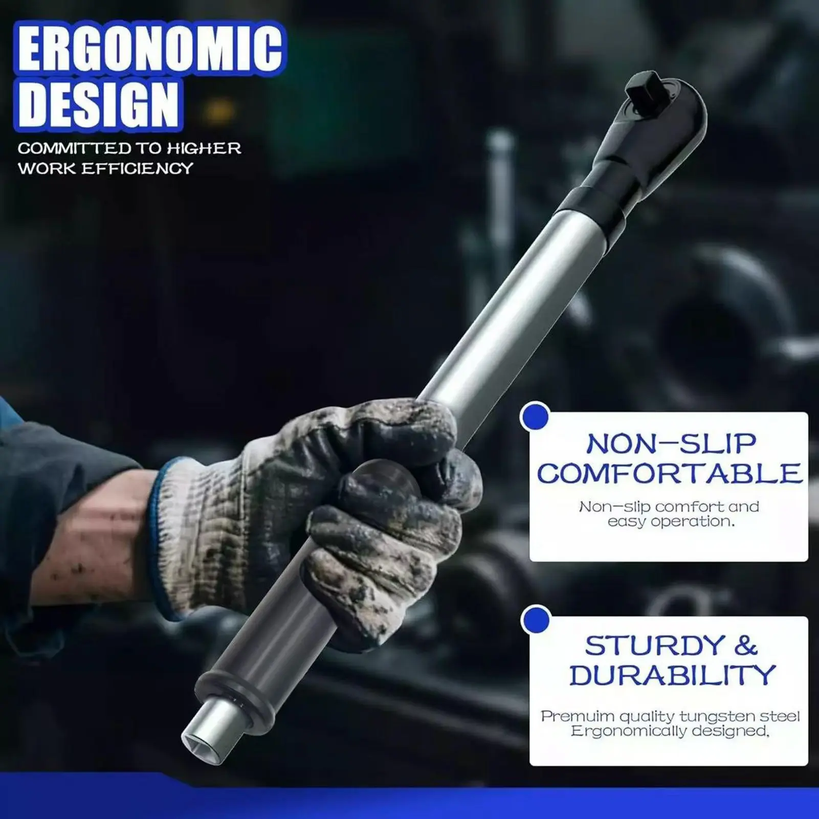 Offset Extension Wrench for Power Drill  Wrench Extender 1/2in Electric Drill Adapter for Tight Spaces Wrench Extender