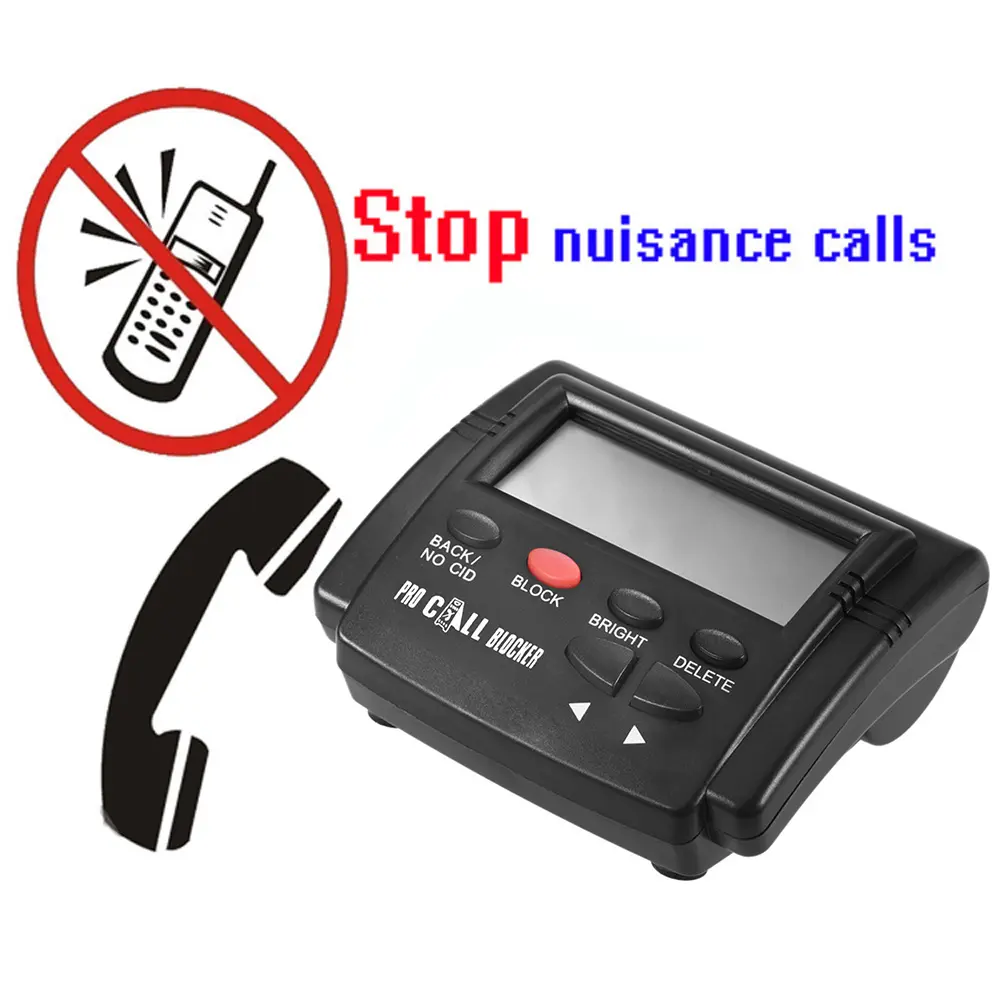 Call Blocker Stop Nuisance Calls Devices 1500 Caller ID Box One Touch Number Block Unwanted Calls for Phones Landline Telephone