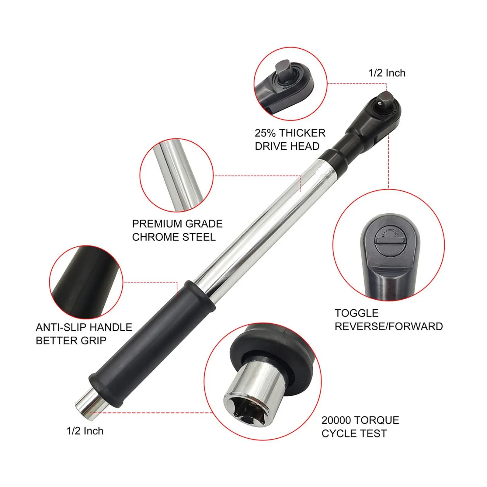 Offset Extension Wrench for Power Drill  Wrench Extender 1/2in Electric Drill Adapter for Tight Spaces Wrench Extender