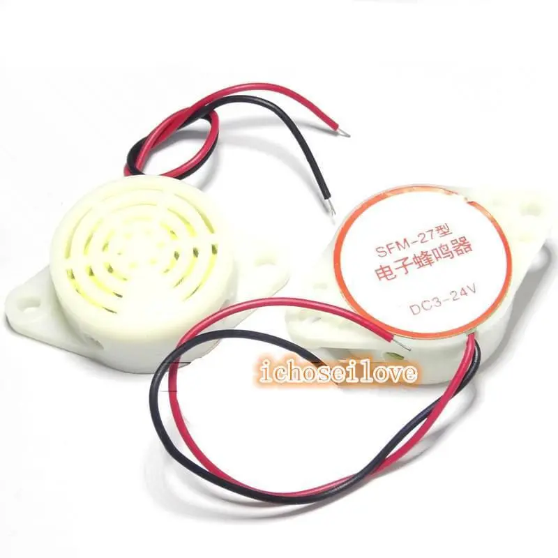 SFM-27 Intermittent Sound Buzzer 12V 20mA  Audio Buzzer Alarm Device Security Protection Alarm Equipment