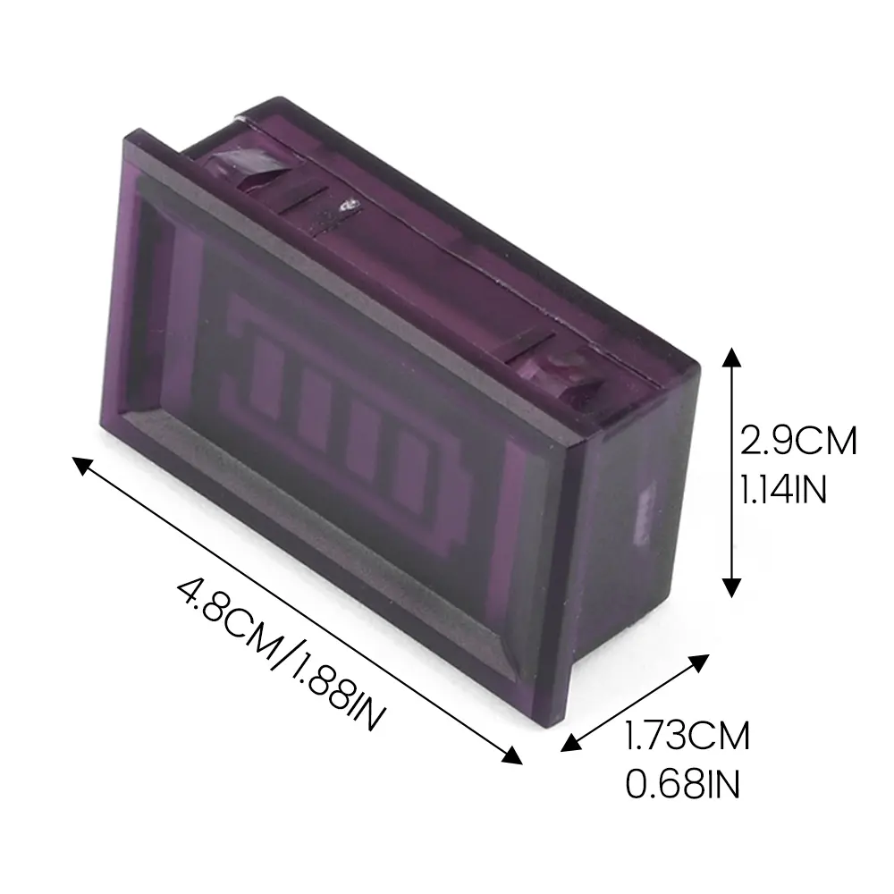 12V 24V 36V 48V LED Lithium Battery Capacity Indicator 4S 8S 10S 13S Waterproof Battery Level Tester Meter Battery Detection