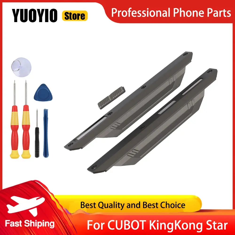 Rear Cover Aluminum Piece Left and Right Decorative Accessories For CUBOT KingKong Star Phone Replacement Parts Free Tools