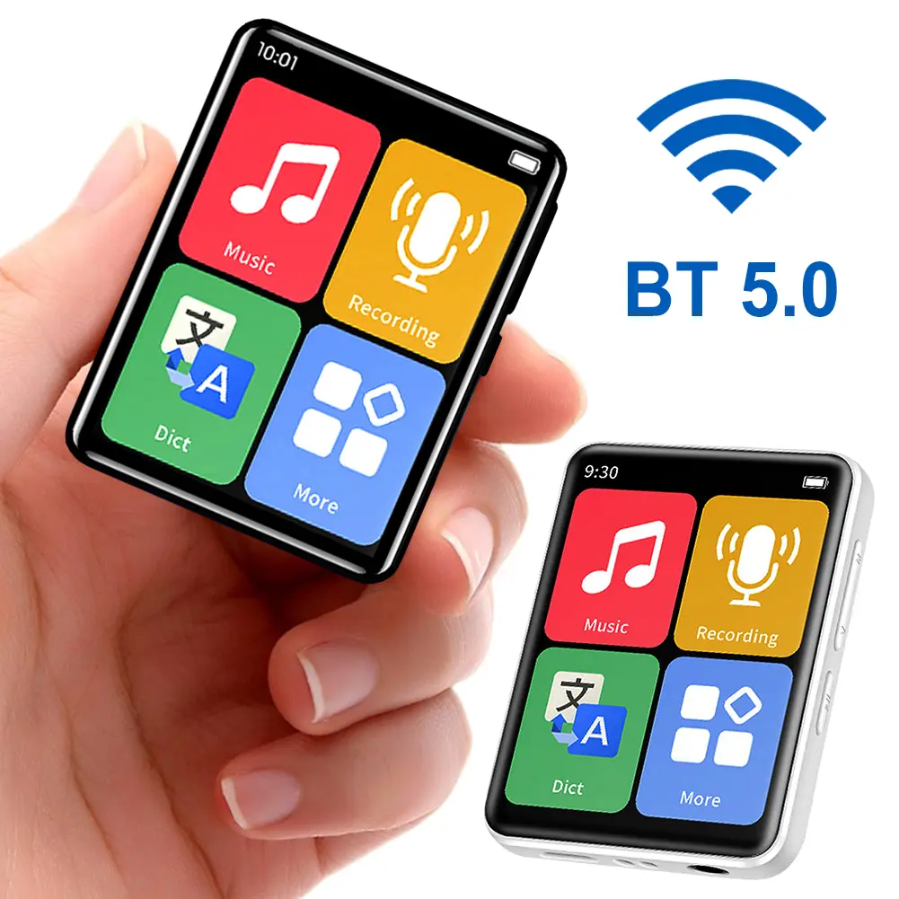 Music Player BT 5.2 Touch Screen Portable Player for Sports/Running/Cycling/Exercise