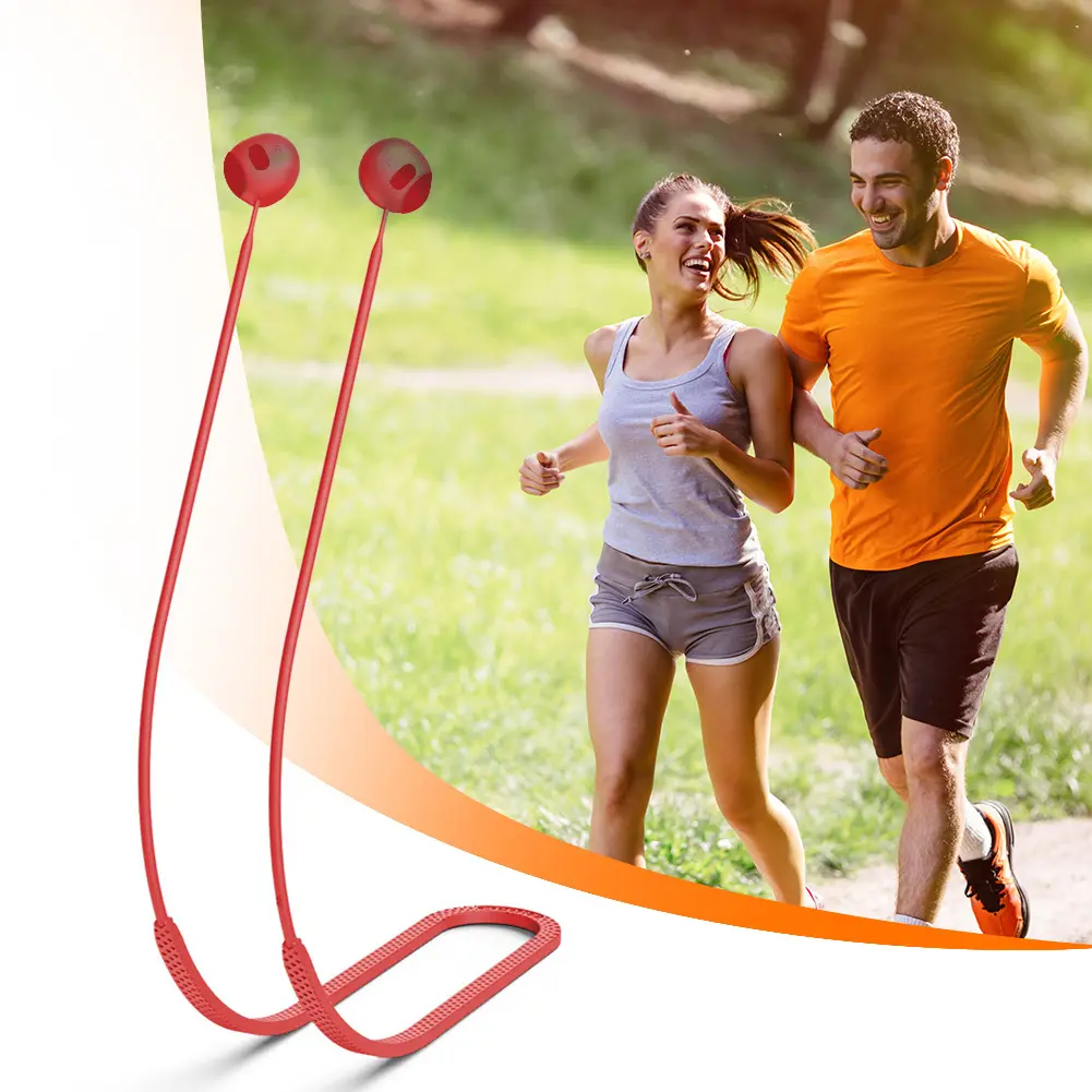 Silicone Anti-Lost Earphone Rope Waterproof Headphone Holder Rope Cable Soft Sports Lanyard for Beats Fit Pro Wireless Headphone