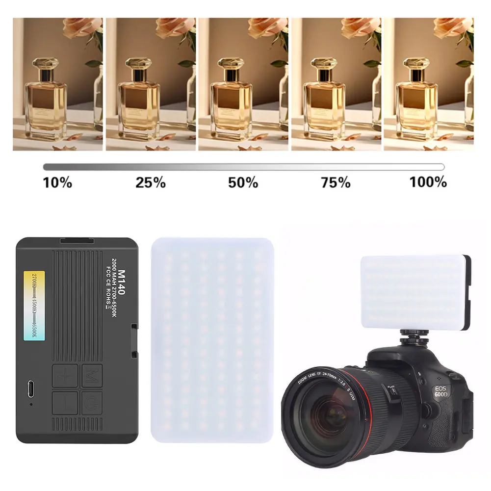 LED Camera Light 2700-6500K RGB Video Light Photography Lighting Portable Light Panel for Photography Vlogging