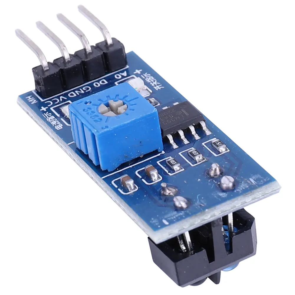 TCRT5000 Infrared Line Tracking Sensor Module for Robotics with Adjustable Sensitivity and Clean Signal Output