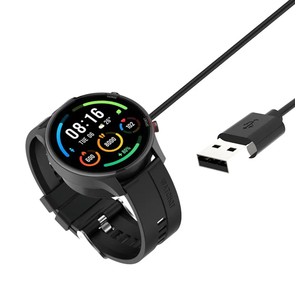 Smartwatch Charging Dock Safety Portable Power Adapter Charger Cable Cradle 100cm for Xiaomi Watch S1 Active