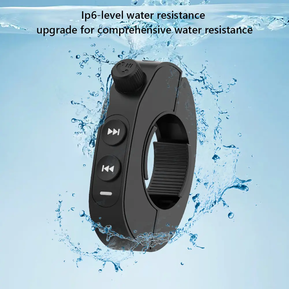 Bluetooth-compatible Motorcycle Remote Control 70mAh Battery Steering Wheel Control Button Waterproof for Car Bike Motorcycle