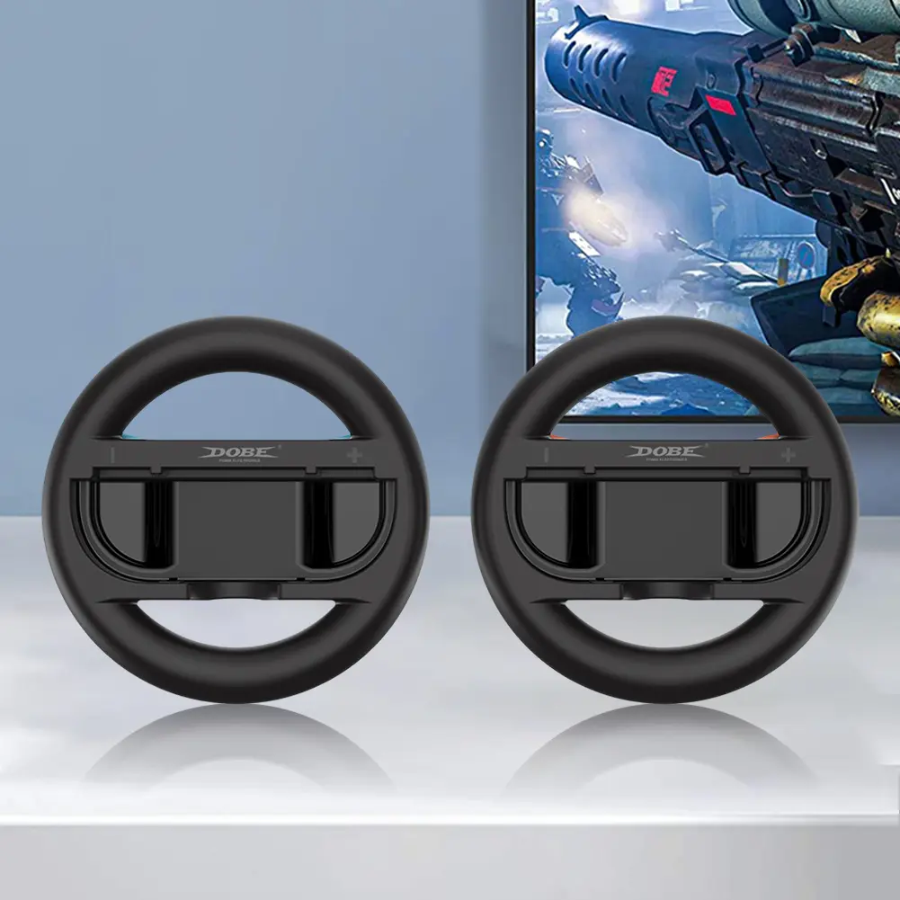 2Pcs Racing Steering Wheels for Switch 2 Handle Grips Handle Stand Holder Racing Game Wheel for Nintendo for Switch 2 Controller