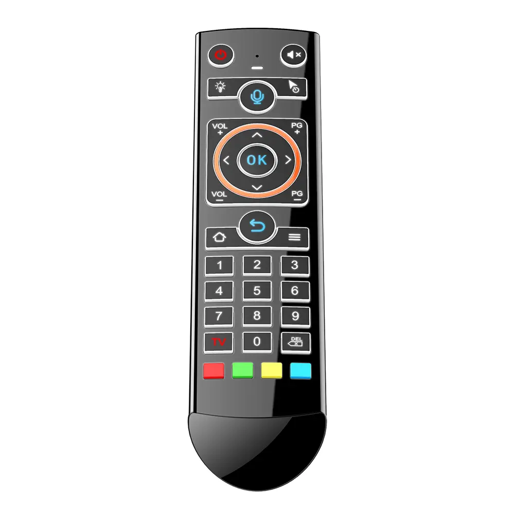 Smart TV Backlight Remote Control Backlit/Standard Edition IR Learning 2.4GHz RF Remote Controller for Computer