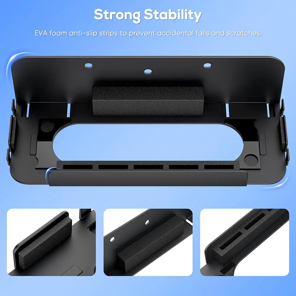 Metal Wall Bracket with 5 Game Card Holders and 4 Joy-Con Brackets Storage Organizer for Nintendo Switch2 Game Accessories