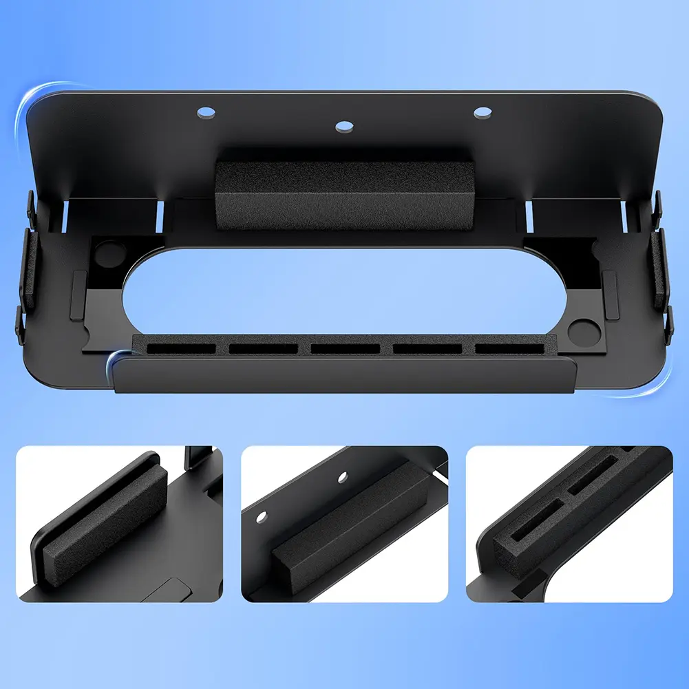 Metal Wall Bracket with 5 Game Card Holders and 4 Joy-Con Brackets Storage Organizer for Nintendo Switch2 Game Accessories