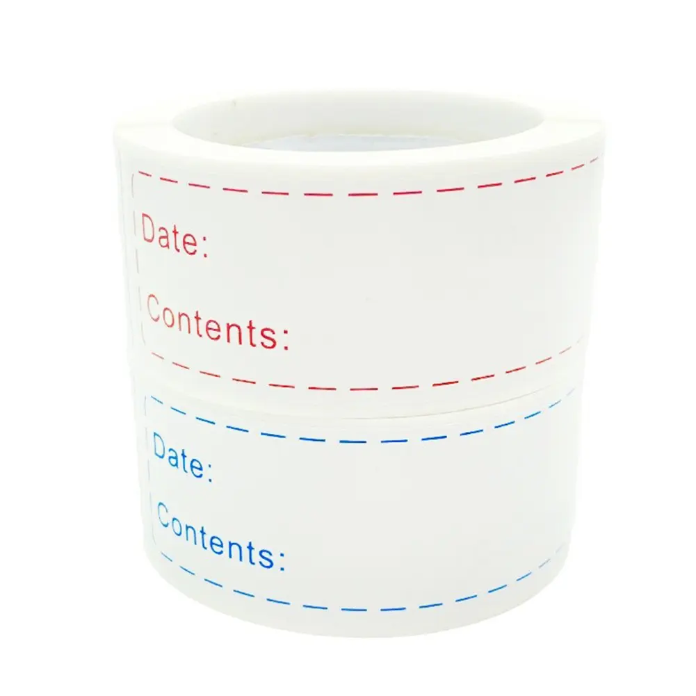 250Pcs Dissolvable Food Labels No Adhesive Residue Kitchen Storage Label Paper Food Date Label Stickers for Home Kitchen