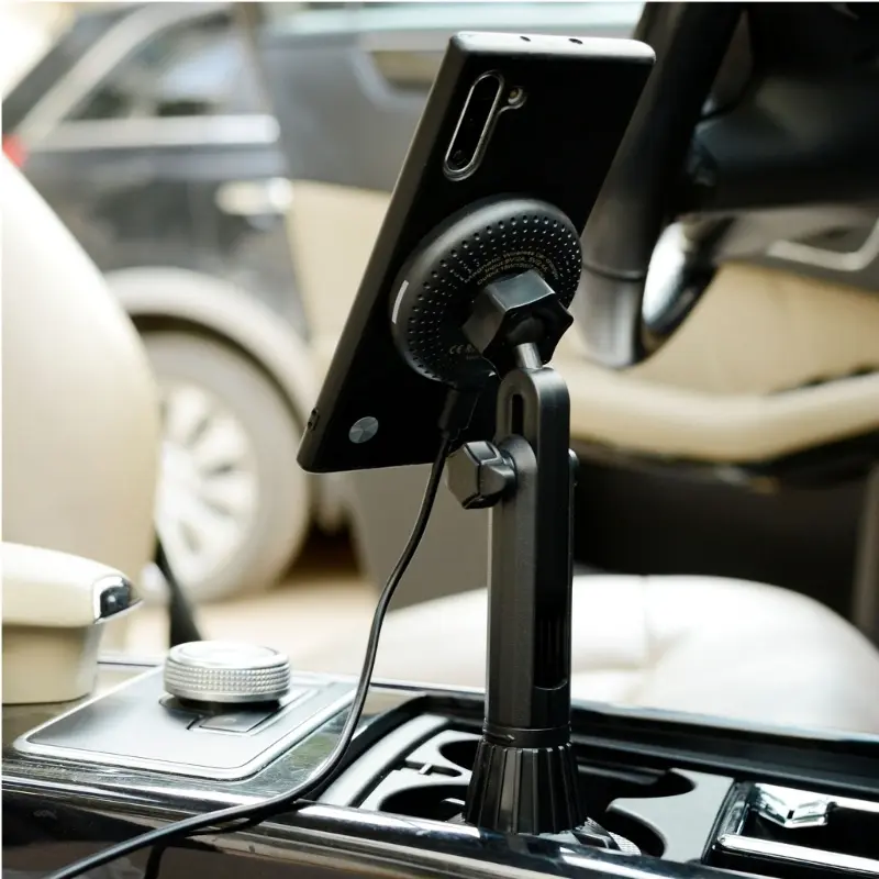 Cup Holder Phone Mount Magnetic  15W Magnetic Car Mount for Phone 14 13