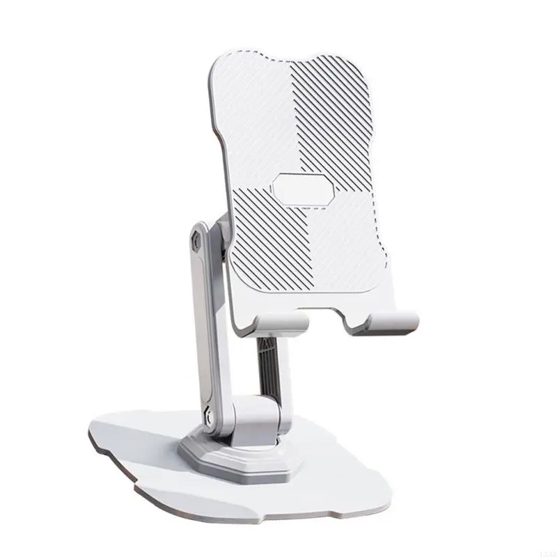 LXAA Tabletop Phone Stand Height Adjustable Rotating Cellphone Cradle Desk Tablet Holder Mount Foldable for Video