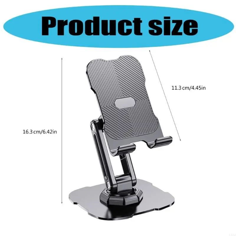 LXAA Tabletop Phone Stand Height Adjustable Rotating Cellphone Cradle Desk Tablet Holder Mount Foldable for Video