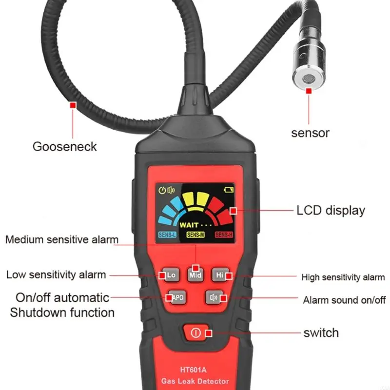 LXAA Digital Combustible Gas Tester Fast Acting Sensors For Kitchen Construction Site