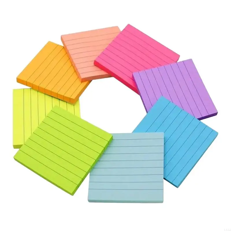 LXAA Colored Note Paper 360 Sheets 3x3Inch Adhesive Note Paper Small Notepads