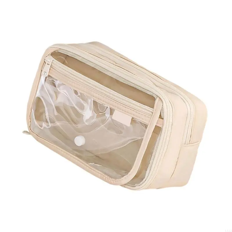LXAA Clear Pencil Bag Large Capacity Pen Case Pencil Case Aesthetic Pen Bag
