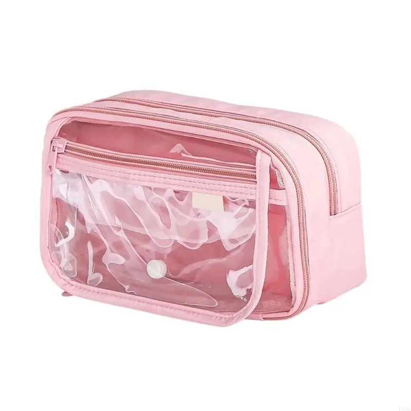 LXAA Clear Pencil Bag Large Capacity Pen Case Pencil Case Aesthetic Pen Bag