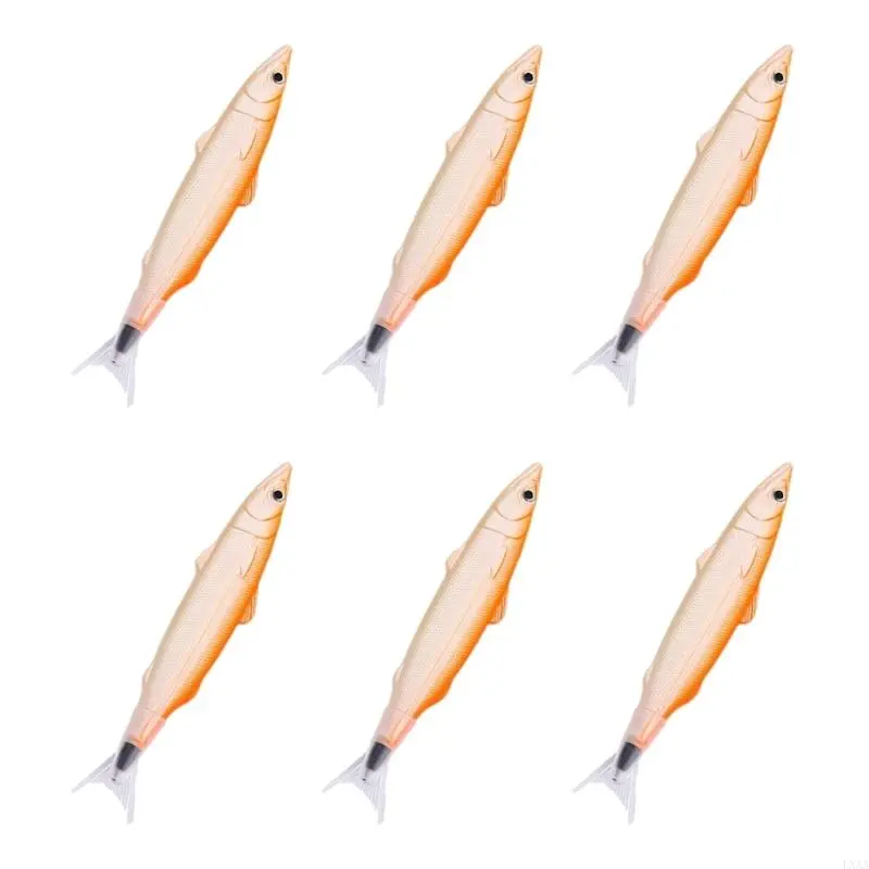 LXAA 6Pcs Funny Fish Ballpoint Pen Sea Creature Ballpoint Pen for Writing 0.5mm