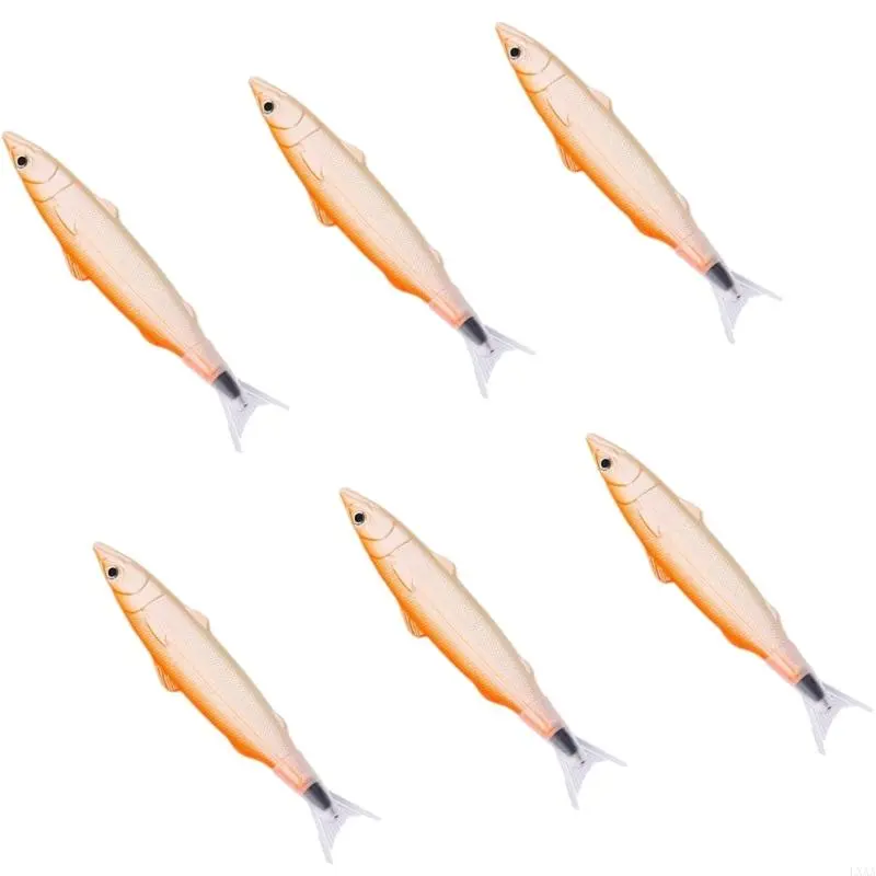 LXAA 6Pcs Funny Fish Ballpoint Pen Sea Creature Ballpoint Pen for Writing 0.5mm