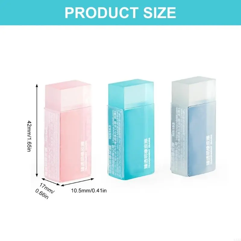 LXAA Lovely Eraser Funny Pencil Erasers Clear Erasers Solid Color Eraser for Kids